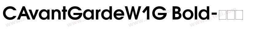 CAvantGardeW1G Bold字体转换
